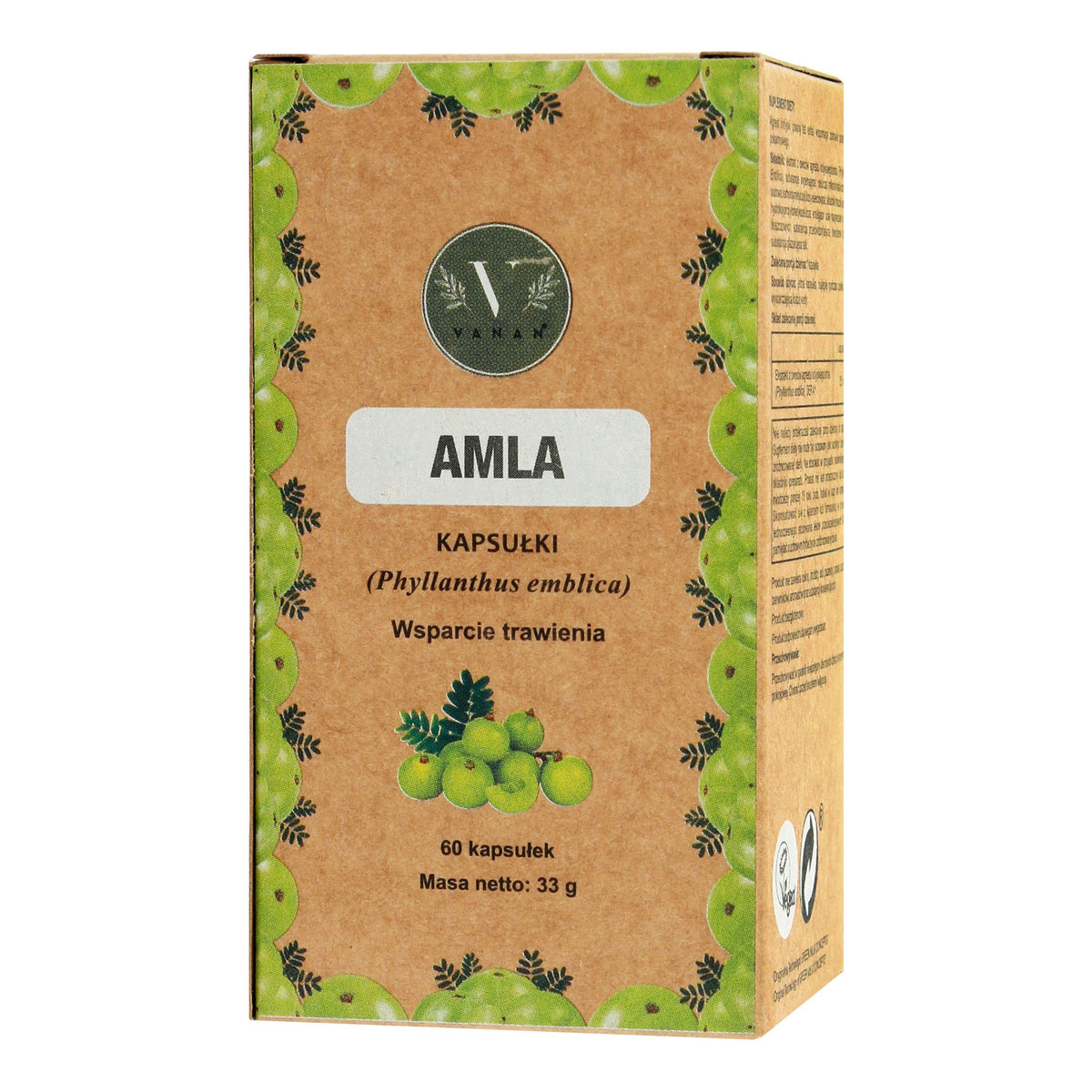 Ajurweda Vanan amla suplement diety wspomagający trawienie i odporność kapsułki 60 szt.