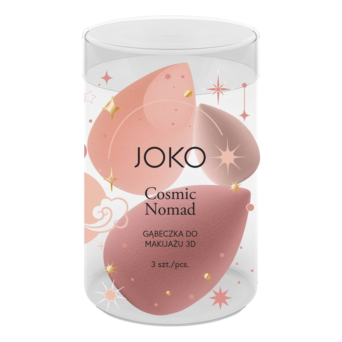 Joko Gąbeczka do makijażu 3d cosmic nomad 1op.-3szt