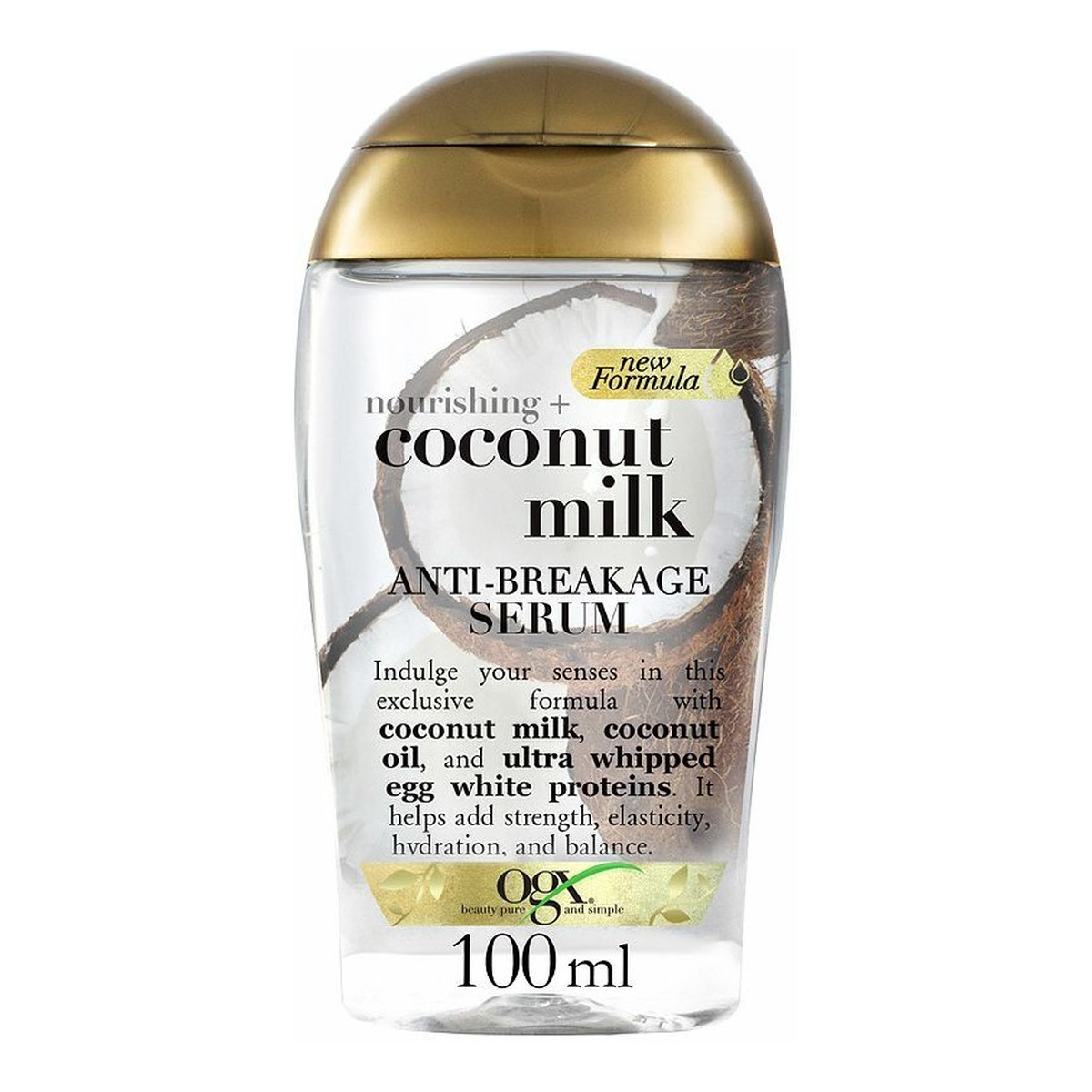 Organix Nourishing + coconut milk anti-breakage serum odżywcze serum wzmacniające włosy