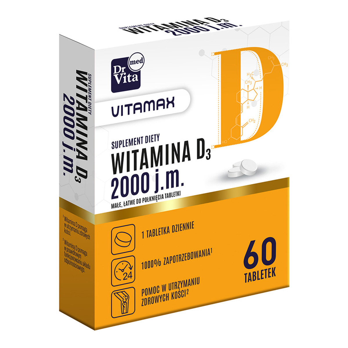 Dr Vita Vitamax witamina d 2000 j.m. suplement diety 60 tabletek