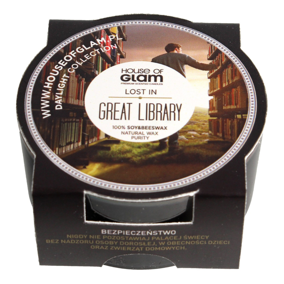 House Of Glam Świeca zapachowa mini Lost In Great Library 45g