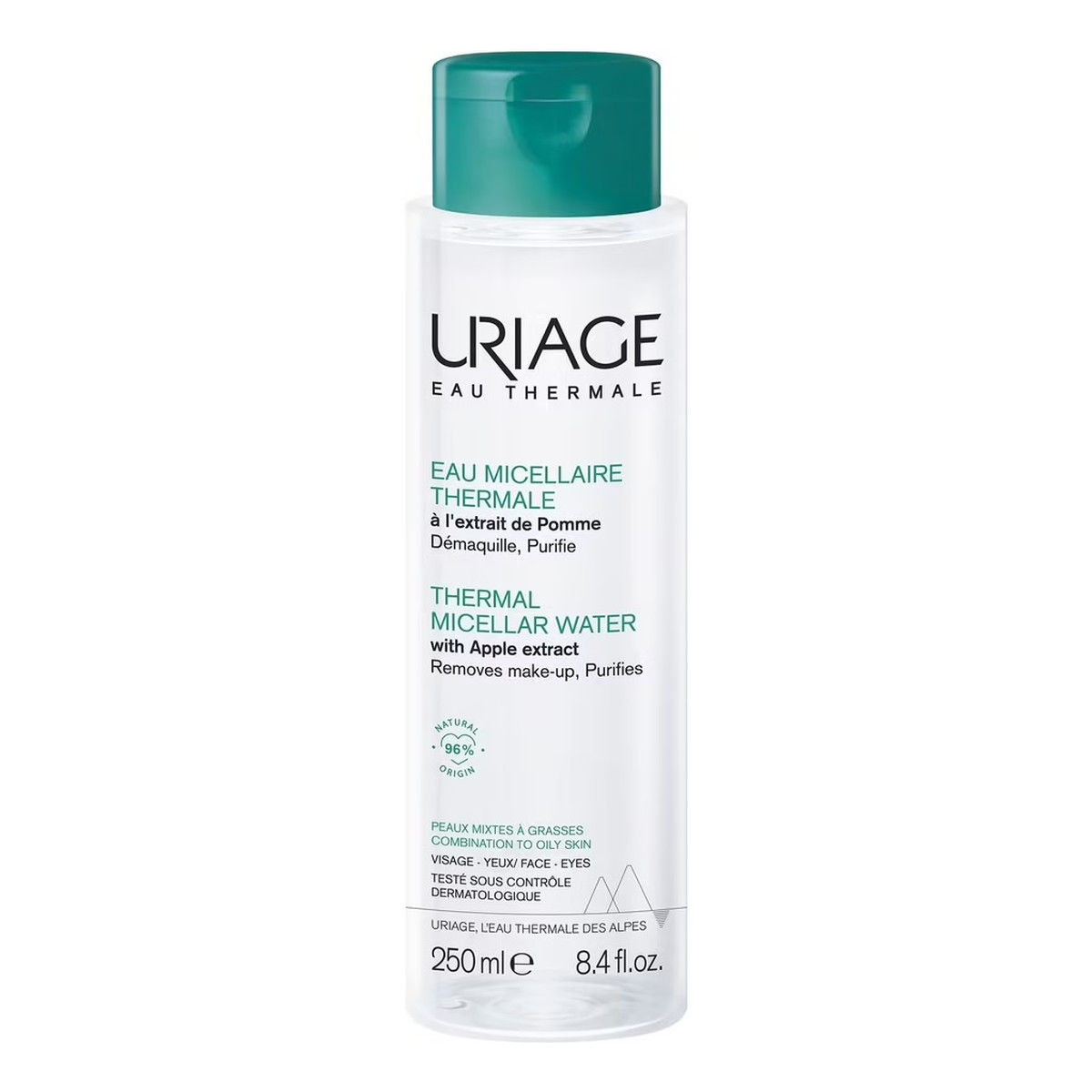 Uriage Thermal micellar water płyn micelarny z ekstraktem z jabłka do cery mieszanej i tłustej 250ml
