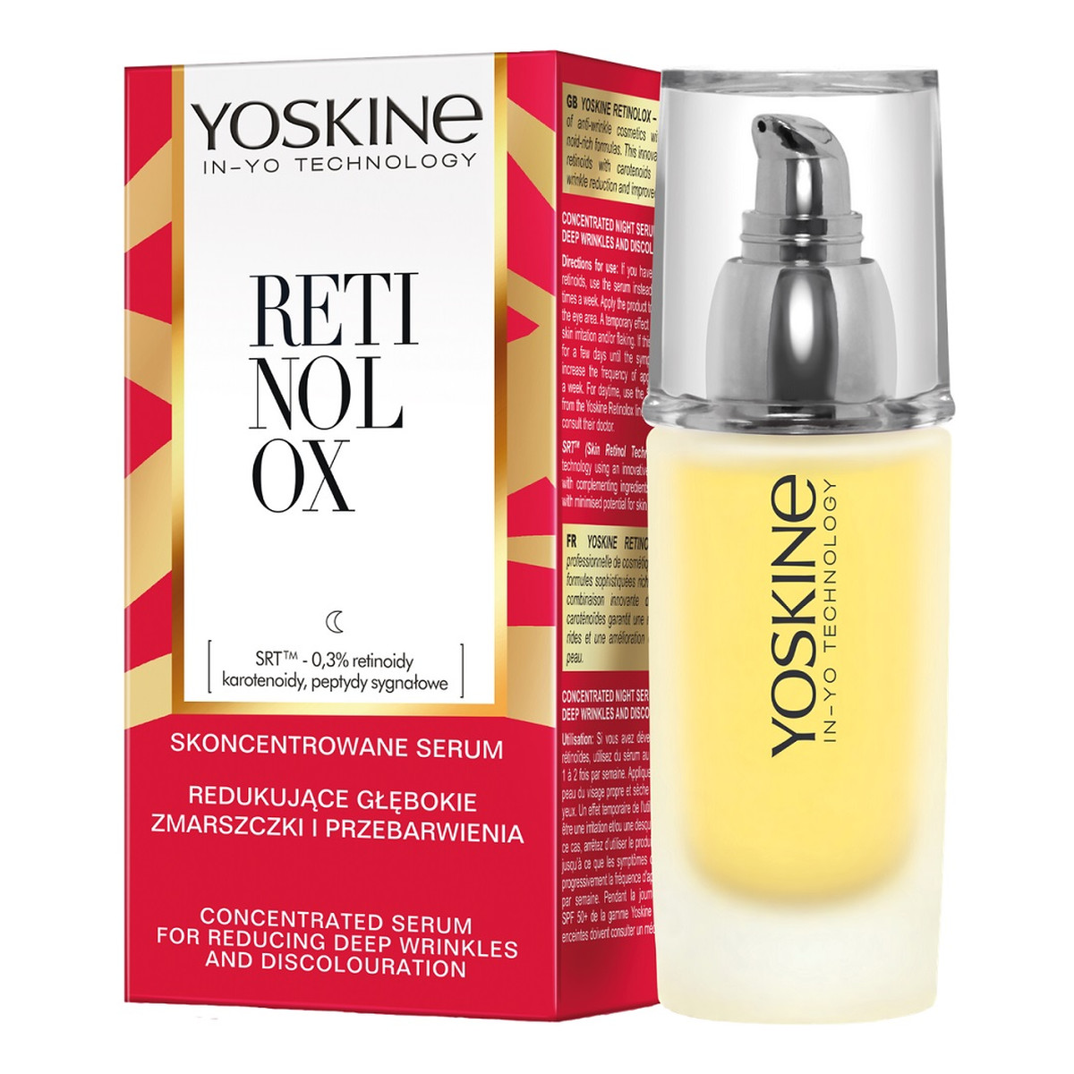 Yoskine Retinolox skoncentrowane serum na noc redukujące głębokie zmarszczki i przebarwienia 30ml