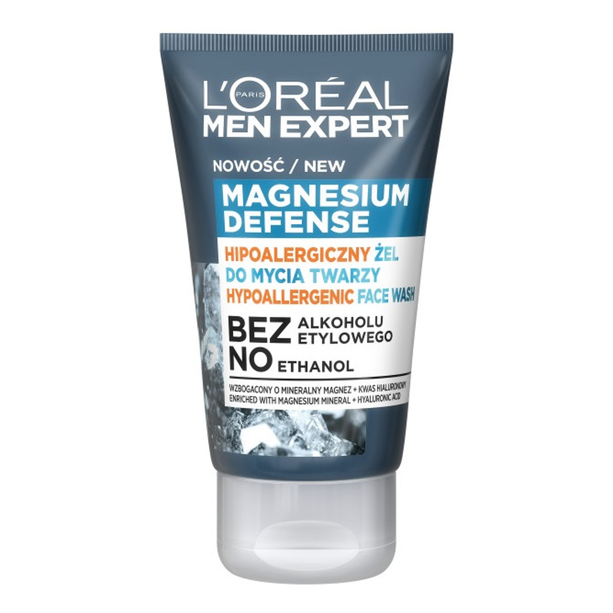 Loreal Men Expert Magnesium Defense hipoalergiczny Żel do mycia twarzy 100ml