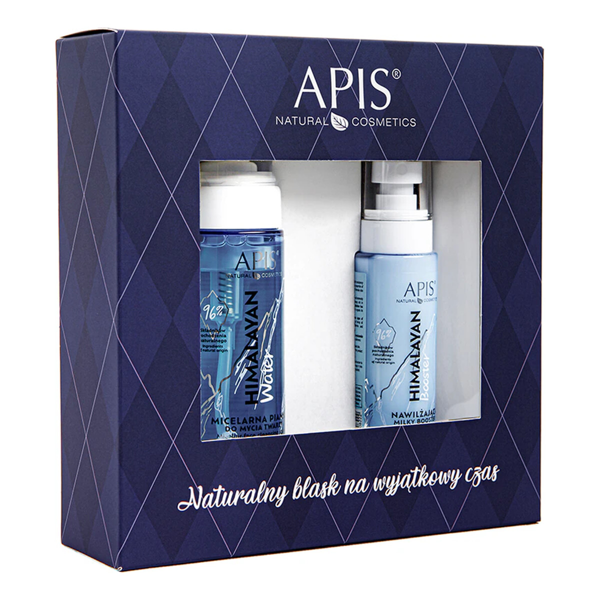 Apis Himalayan Zestaw micelarna pianka do mycia twarzy 150ml + nawilżający milky booster 100ml