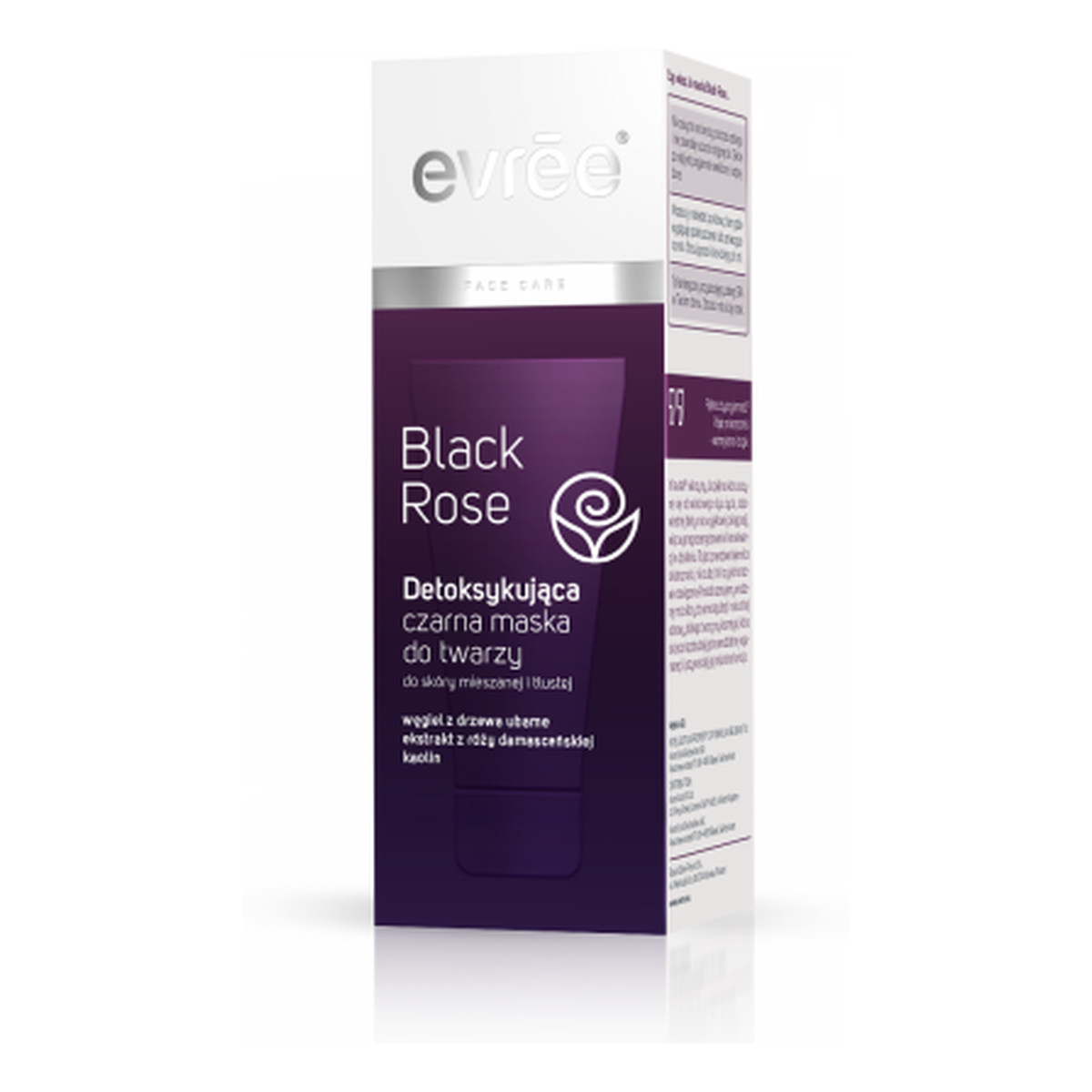 Evree Facial Care Black Rose Detoksykująca maska do twarzy czarna 75ml
