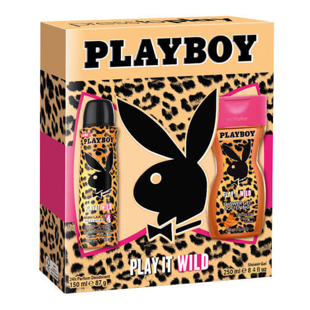 Playboy Play it Wild Zestaw prezentowy dezodorant spray +żel pod prysznic