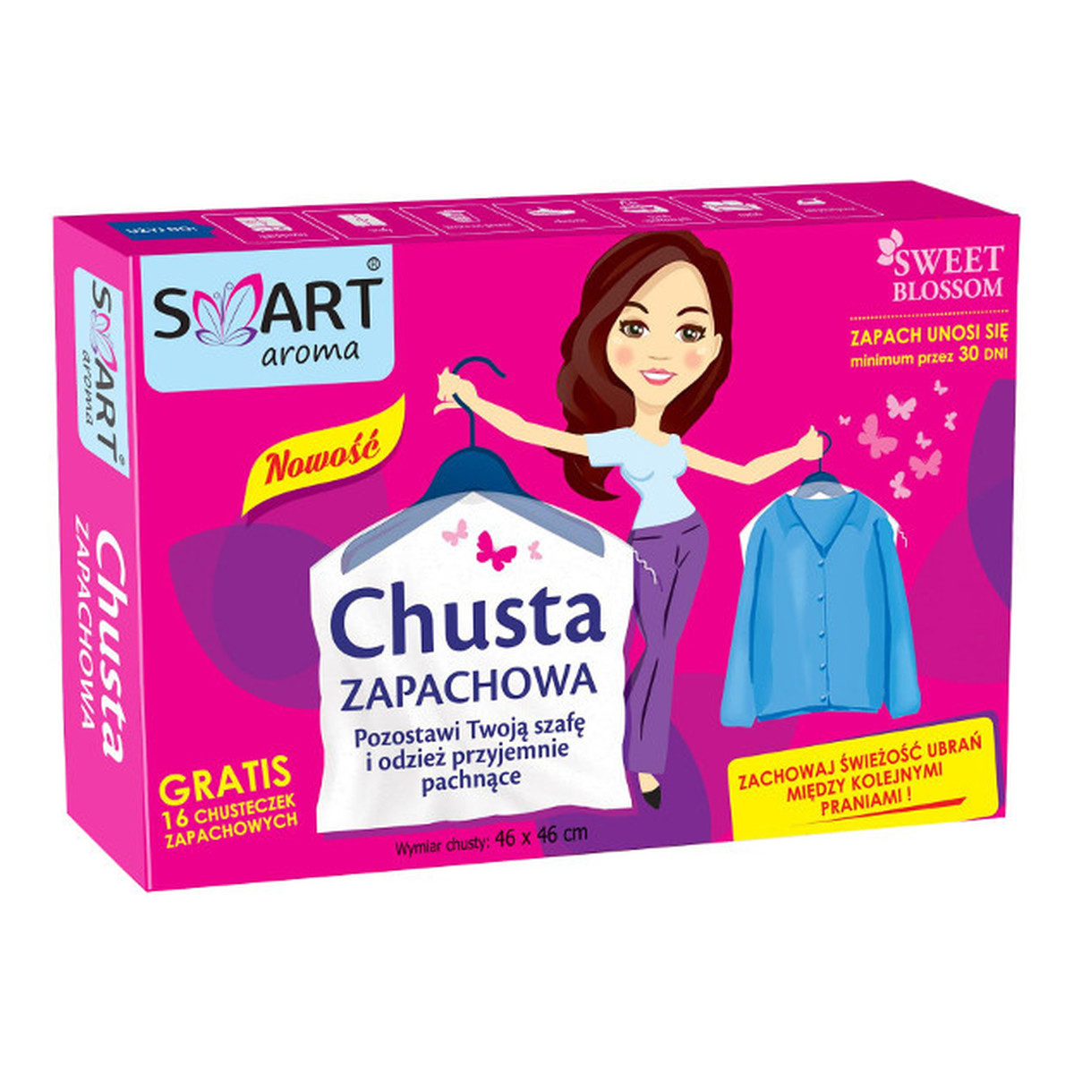 Smart Aroma chusta zapachowa + 16 chusteczek gratis Sweet Blossom