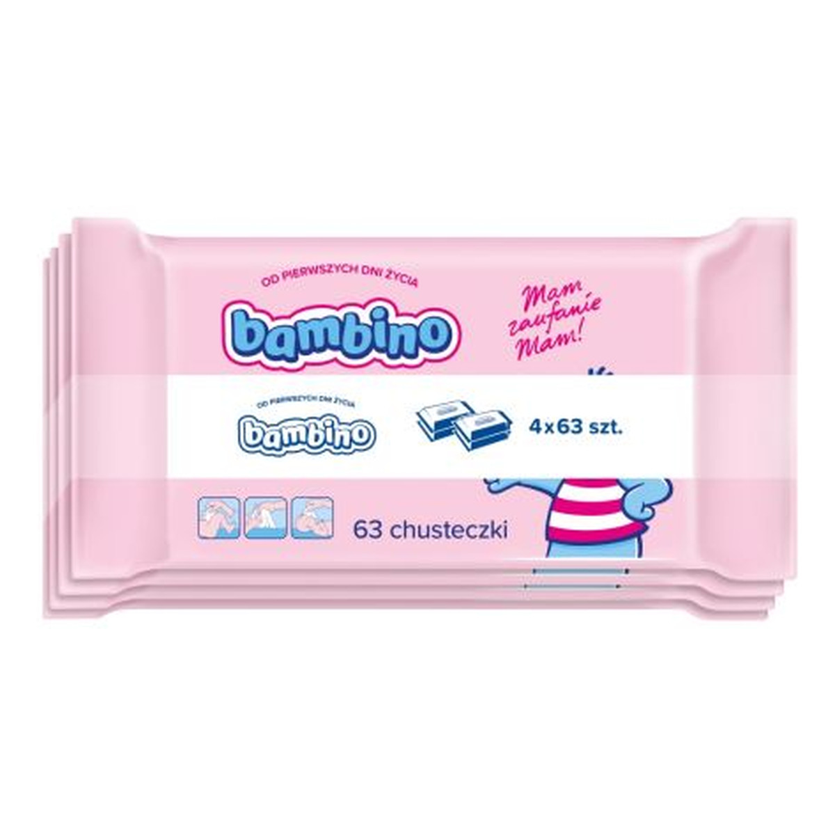 Bambino Chusteczki dla niemowląt 4x63 szt.