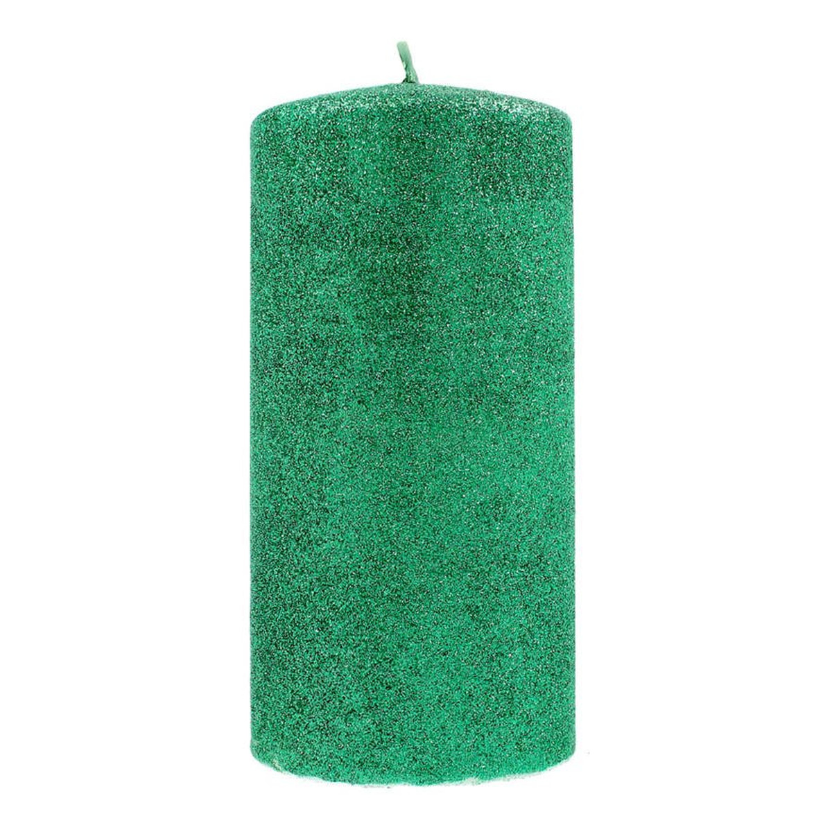 Artman Candles Świeca ozdobna Glamour zielona - walec mały