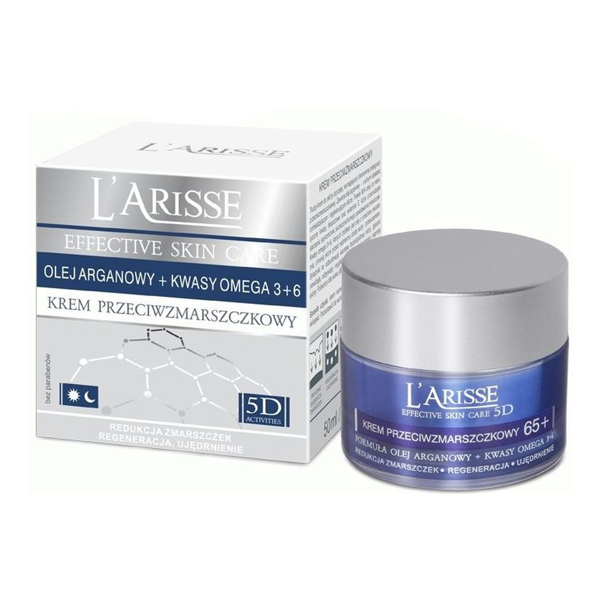 Ava Laboratorium L'arisse 65+ krem do twarzy z olejem arganowym i kwasami Omega 50ml