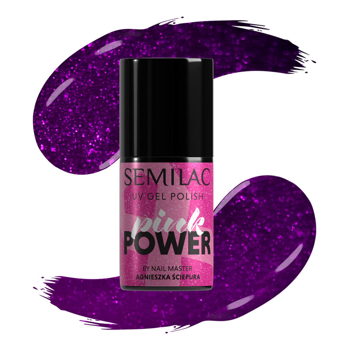 Semilac Pink power lakier hybrydowy do paznokci 7ml