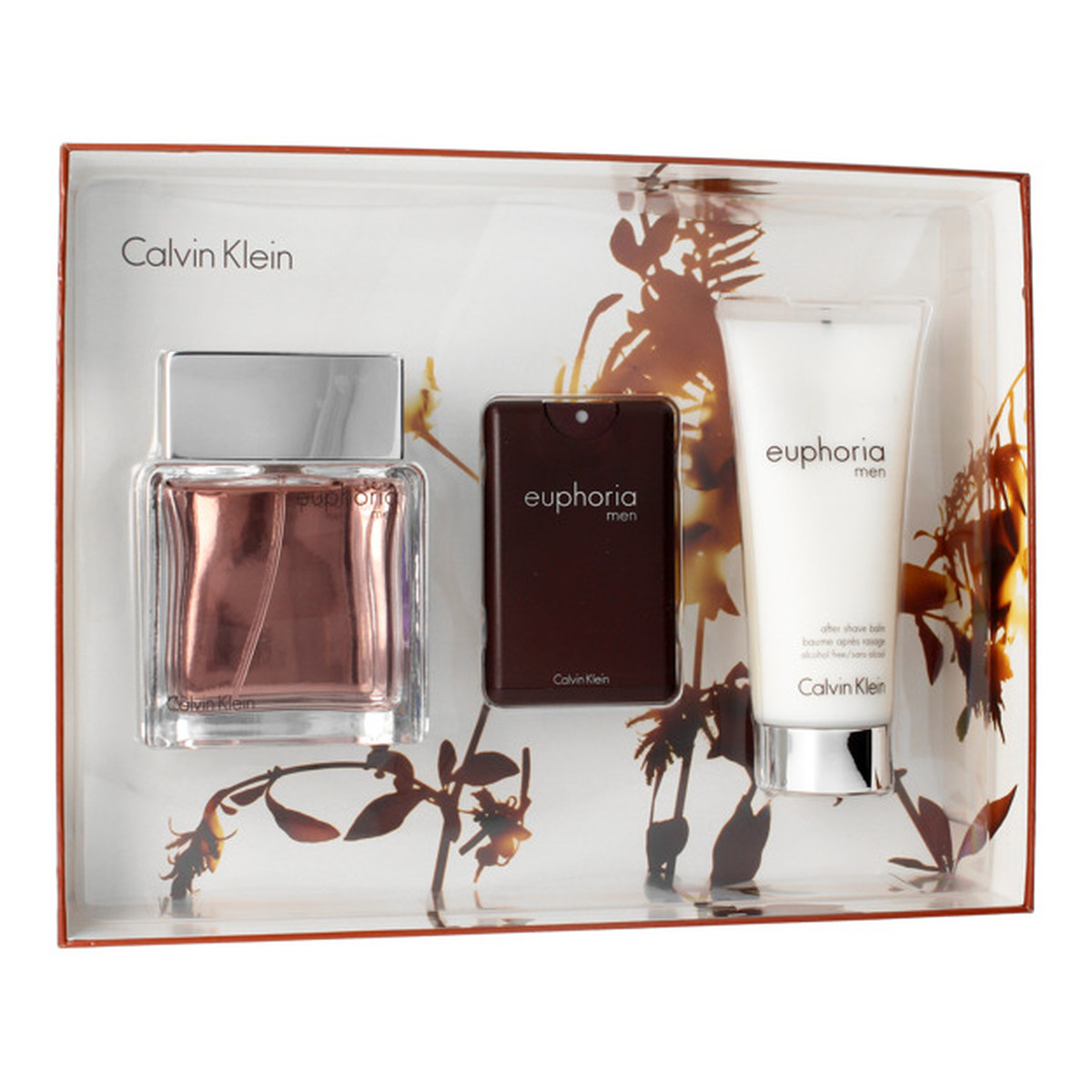 Calvin Klein Euphoria Men Zestaw prezentowy woda toaletowa 100ml + woda toaletowa 20ml + balsam po goleniu