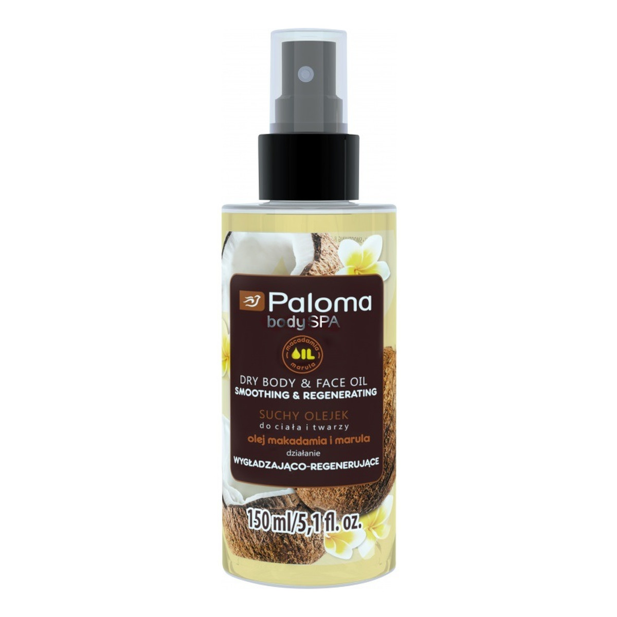 Paloma Body Spa olejek do ciała i twarzy wygładzająco-regenerujący olej makadamia i marula 150ml