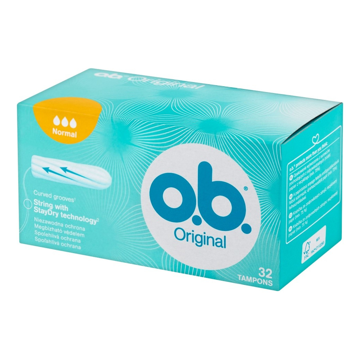 O.B. Original Normal tampony higieniczne 1 op.- 32 sztuki