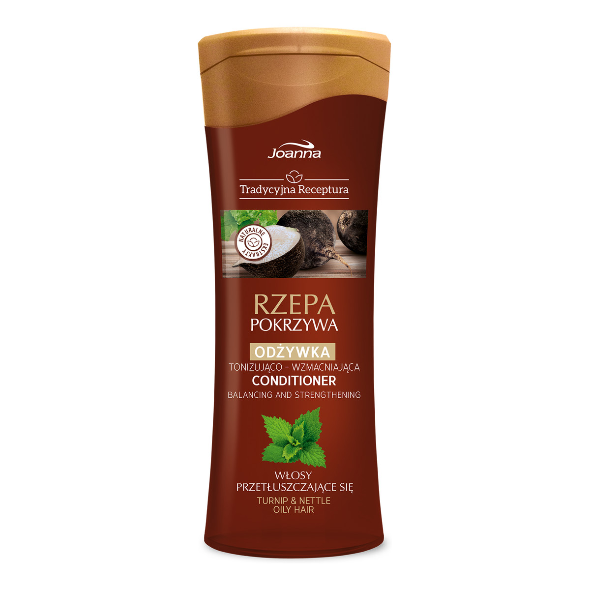 Joanna TRADYCYJNA RECEPTURA ODŻYWKA DO WŁOSÓW RZEPA I POKRZYWA 300ml