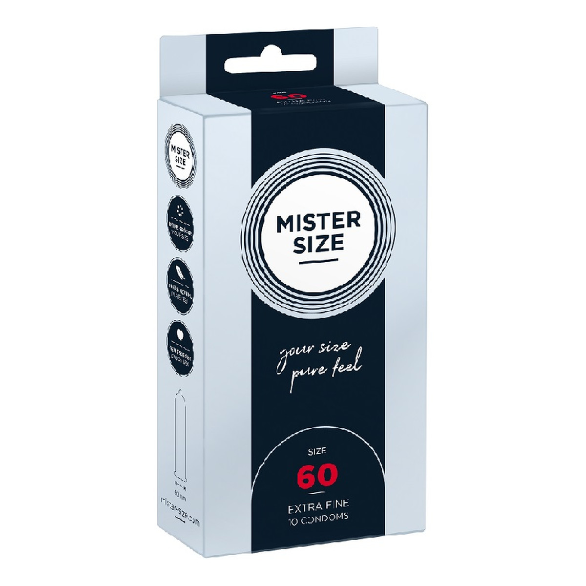 Mister Size Condoms prezerwatywy dopasowane do rozmiaru 60mm 10szt.