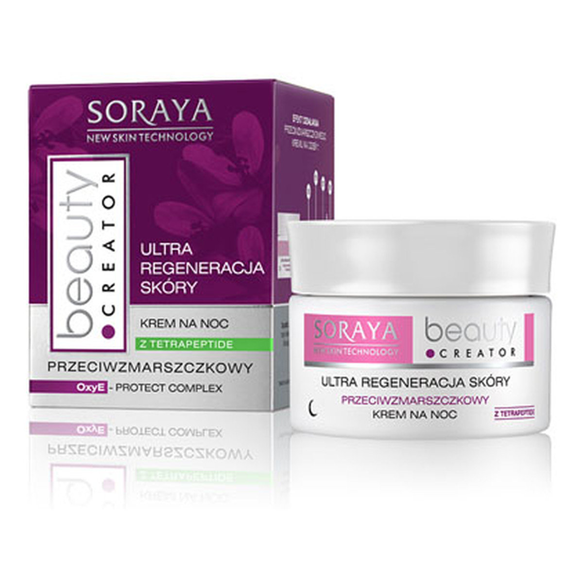 Soraya Beauty Creator Krem Przeciwzmarszczkowy Na Noc z Tetrapeptydami 50ml