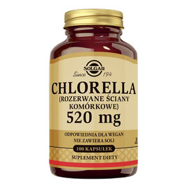 Chlorella 520mg suplement diet 100 kapsułek