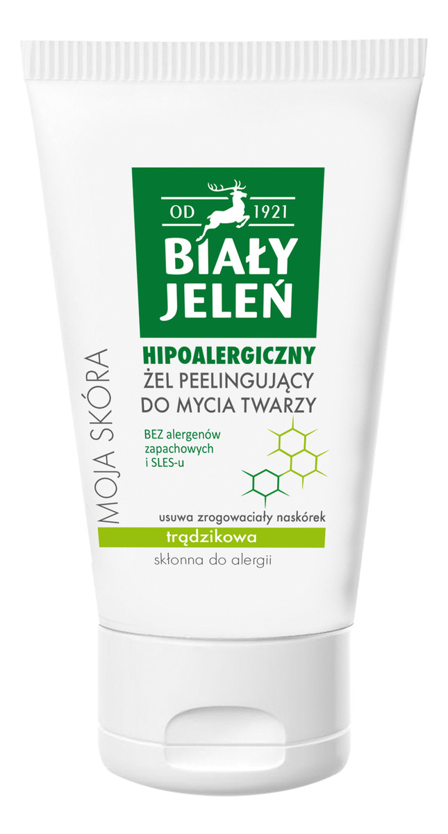 hipoalergiczny Żel Peelingujący do mycia twarzy na trądzik