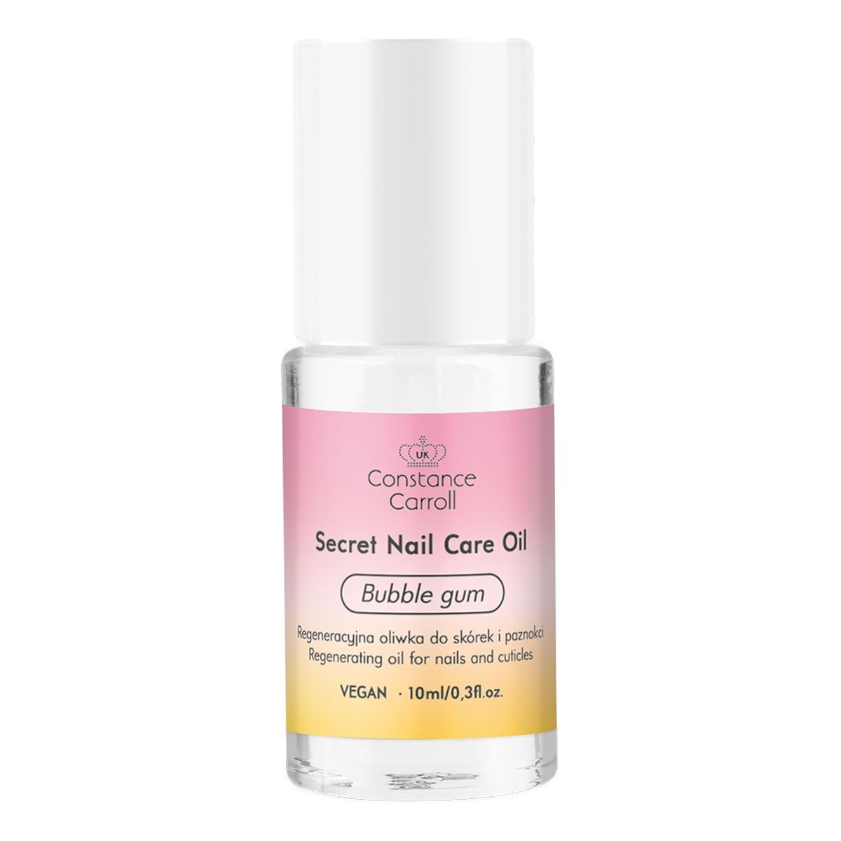 Constance Carroll Secret Nail Care Oil Regeneracyjna Oliwka do skórek i paznokci - Bubble Gum 10ml