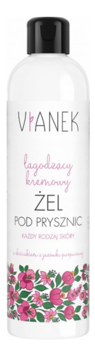 Łagodzący kremowy żel pod prysznic z ekstraktem z jeżówki purpurowej