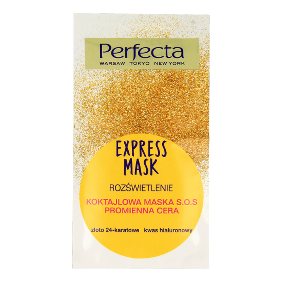 Perfecta Express Mask Koktajlowa Maska do twarzy S.O.S rozświetlająca 8ml