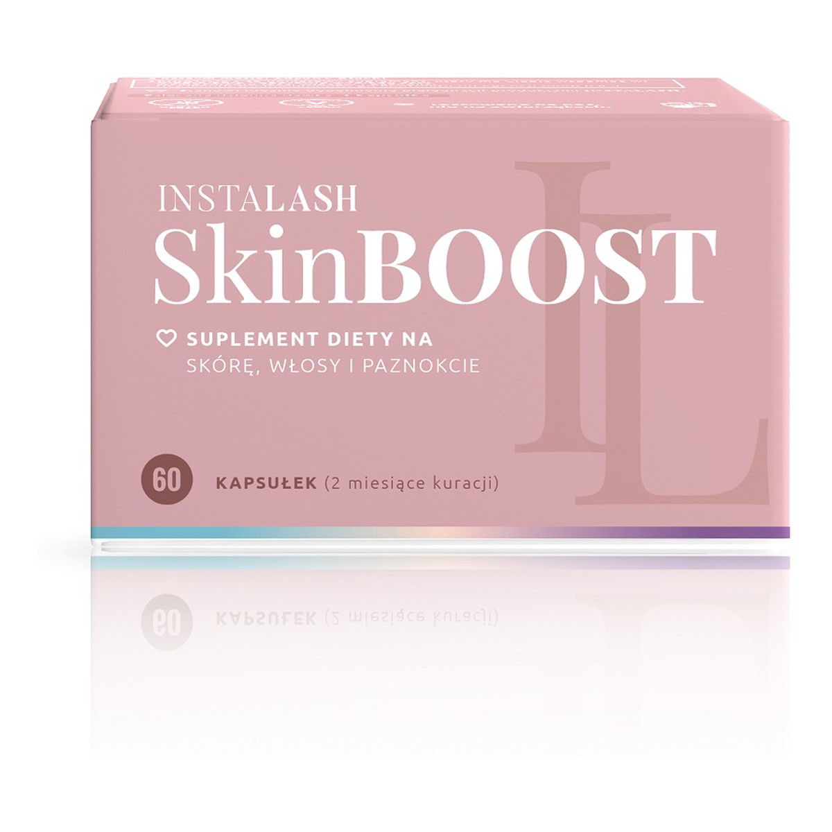 Instalash SkinBoost Suplement diety na skórę włosy rzęsy i paznokcie 60 kapsułek