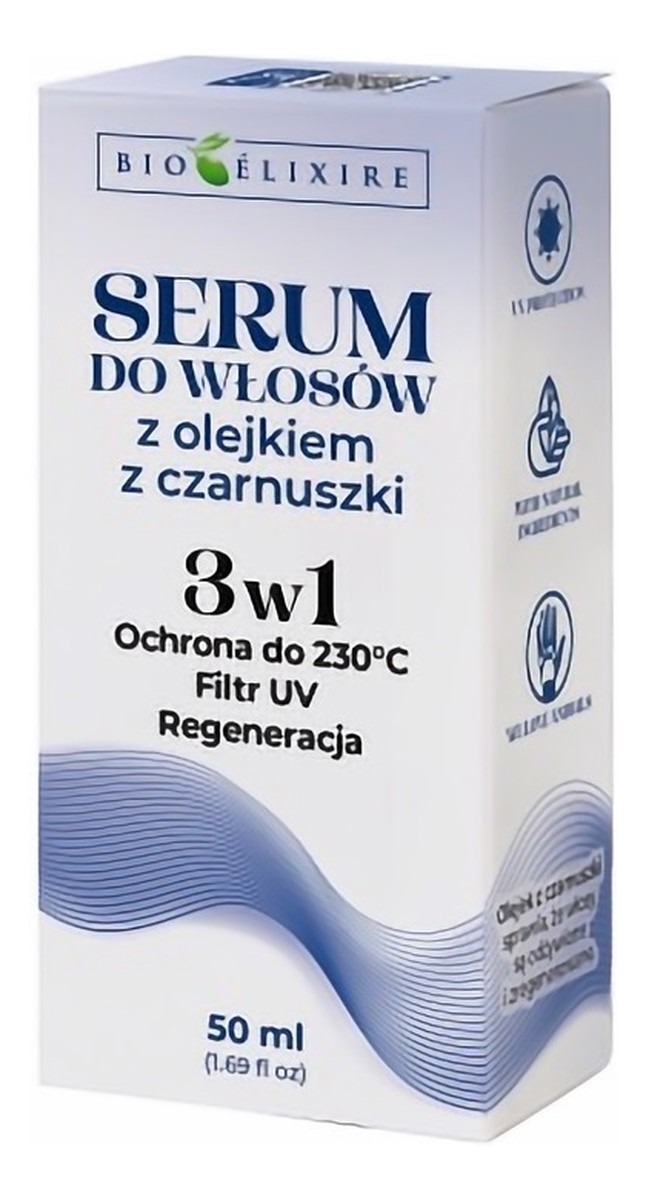 Serum do włosów z olejkiem z czarnuszki 3w1