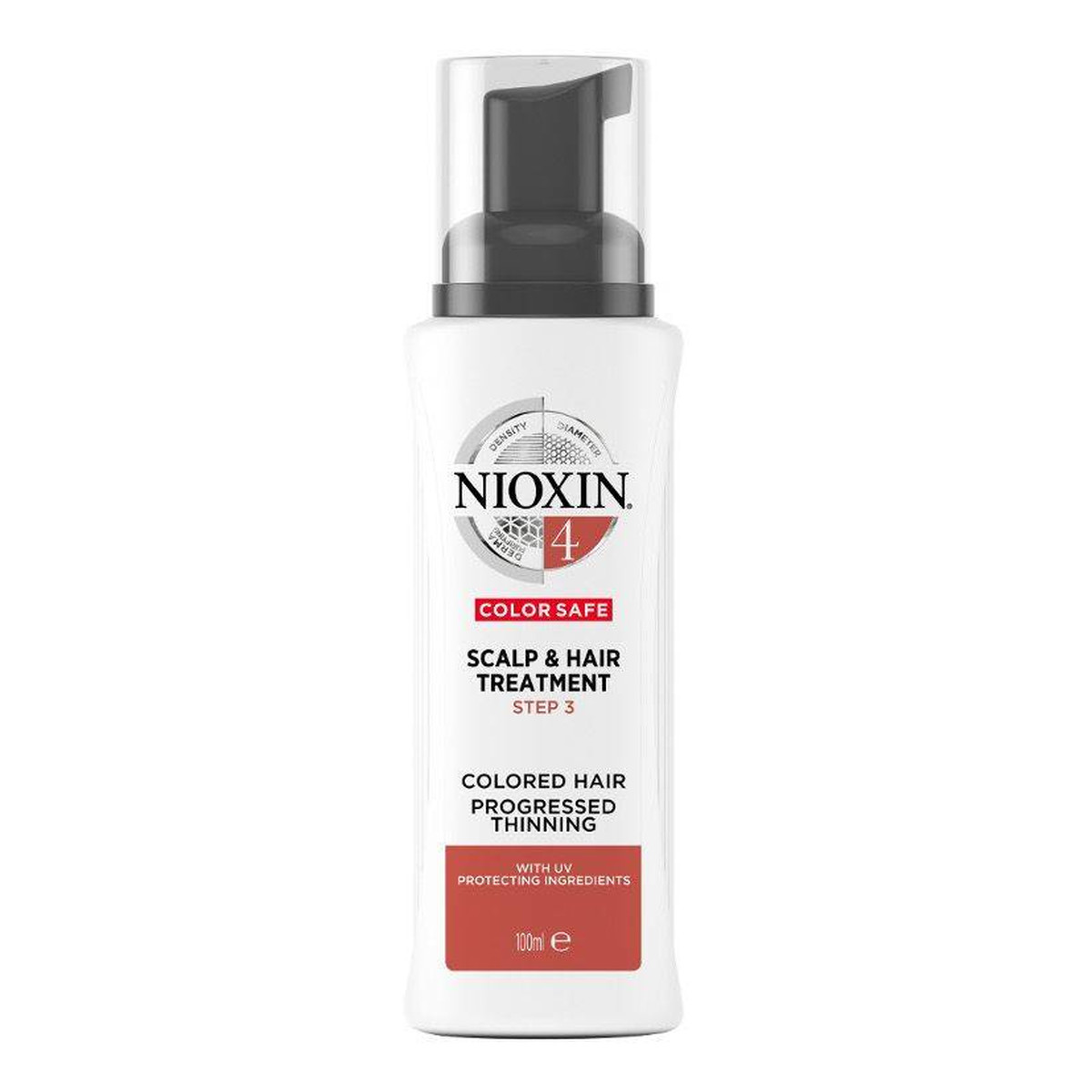 Nioxin System 4 leave-in scalp & hair treatment kuracja bez spłukiwania do skóry głowy i włosów farbowanych znacznie przerzedzonych 100ml