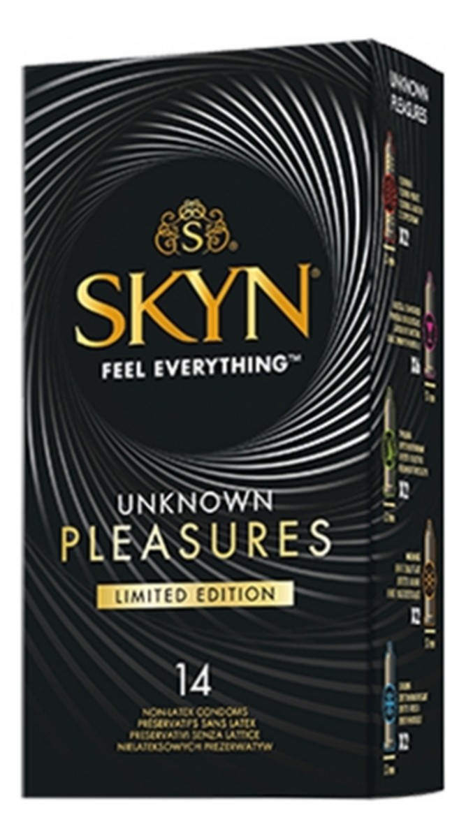 Unknown Pleasures Limited Edition nielateksowe prezerwatywy mix 14szt.