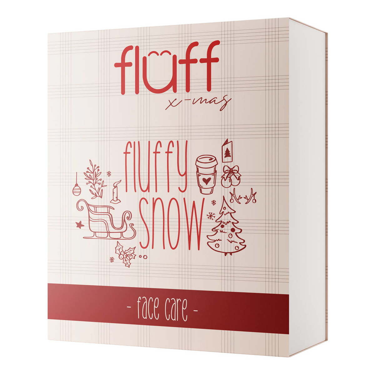 Fluff Christmas Zestaw prezentowy Fluffy Snow Face Care