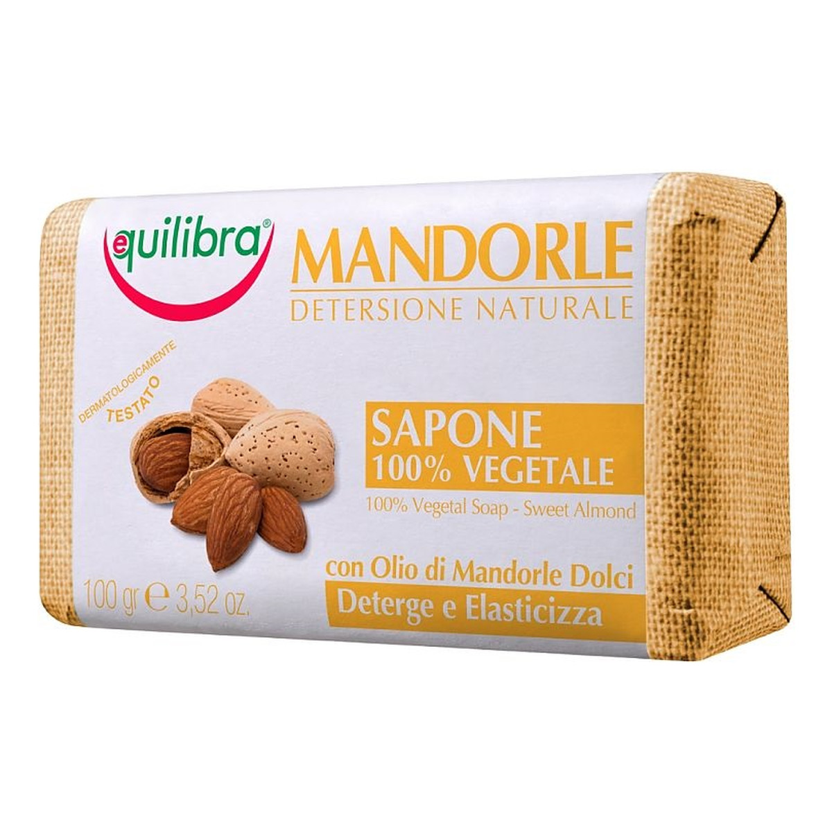 Equilibra Mandorle Soap Mydło w kostce słodkie migdały 100g
