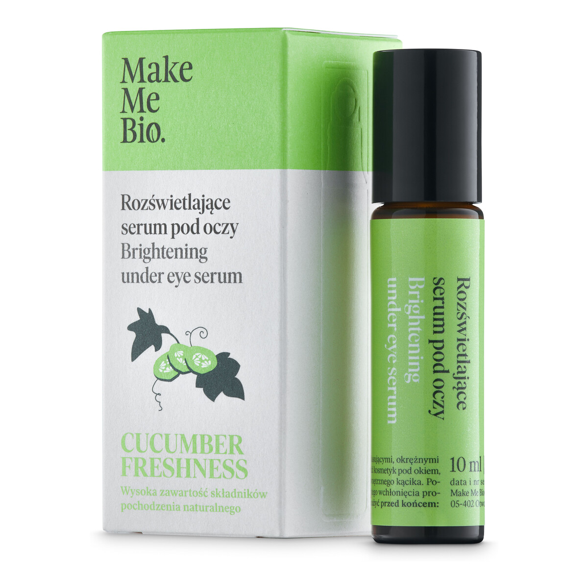 Make Me Bio Rozświetlające serum pod oczy CUCUMBER FRESHNESS – Roller 10ml