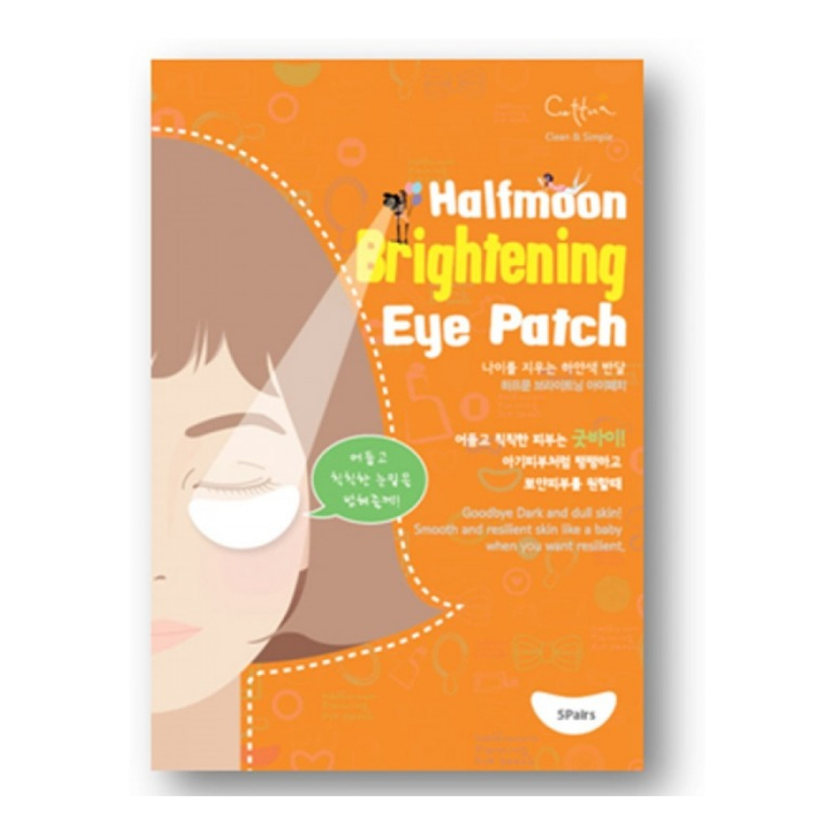 Cettua Halfmoon Brightening Eye Patch 10 plastrów na cienie pod oczami