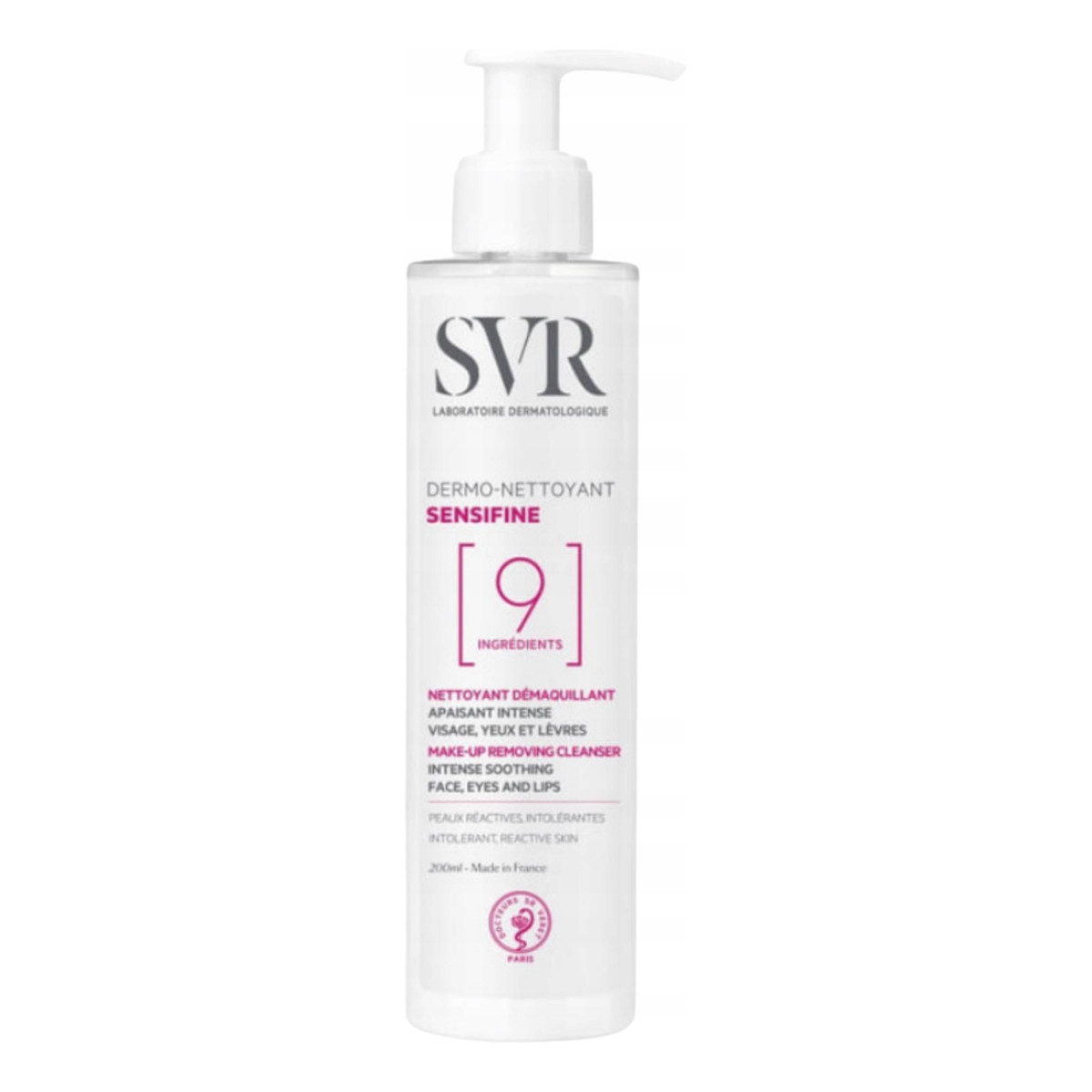 SVR Sensifine dermo-nettoyant intensywnie łagodzący płyn do demakijażu twarzy i oczu 200ml