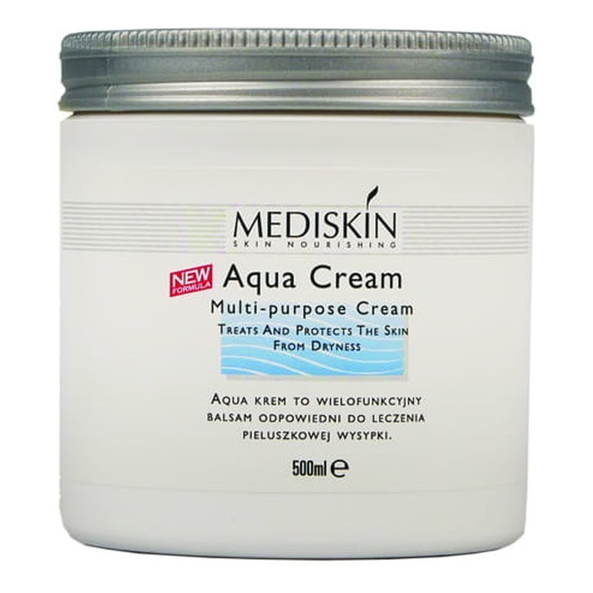 Mediskin Aqua Cream Krem na podrażnienia pieluszkowe i odleżyny 500ml