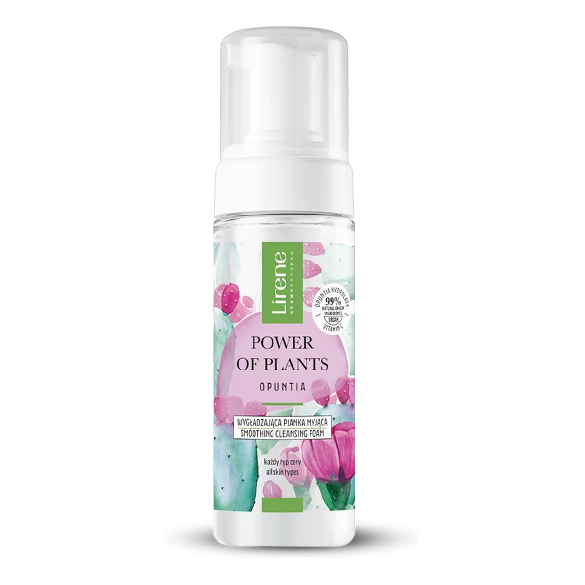 Lirene Power of Plants Wygładzająca pianka myjąca Opuncja 150ml