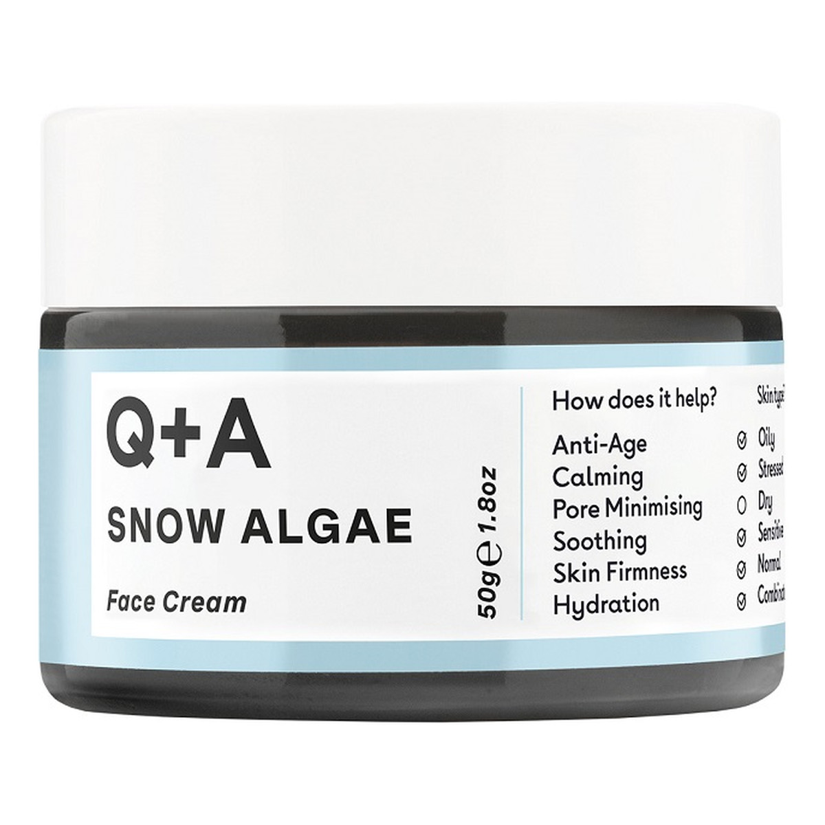 Q+A Snow Algae Intensive Face Cream odżywczy Krem do twarzy ze śnieżnymi algami 50g