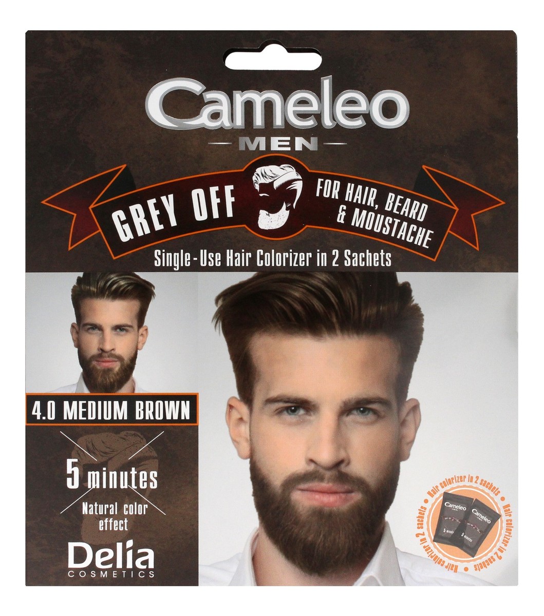Men Krem koloryzujący do włosów brody i wąsów