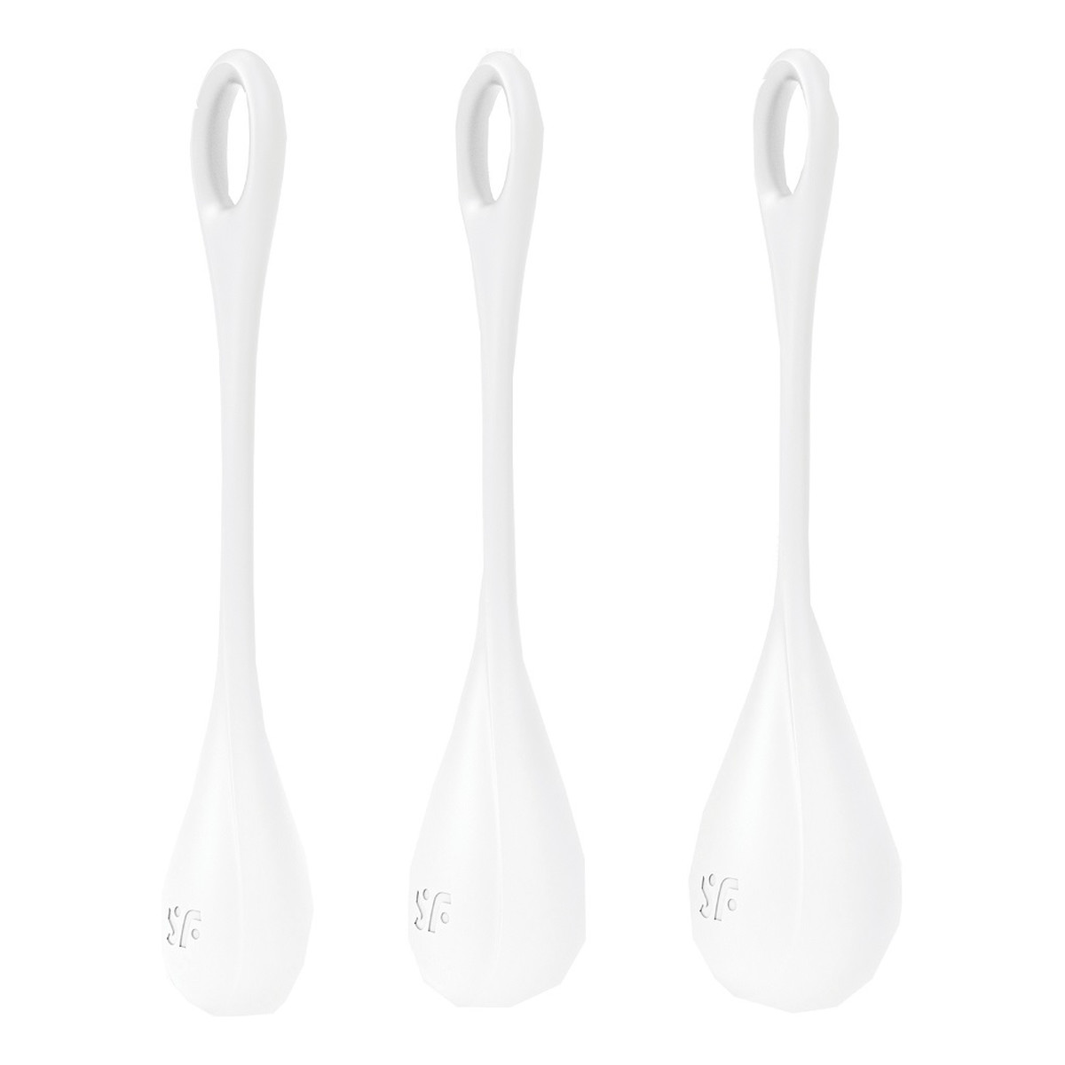Satisfyer Yoni Power 1 Zestaw kulek do treningu mięśni kegla white