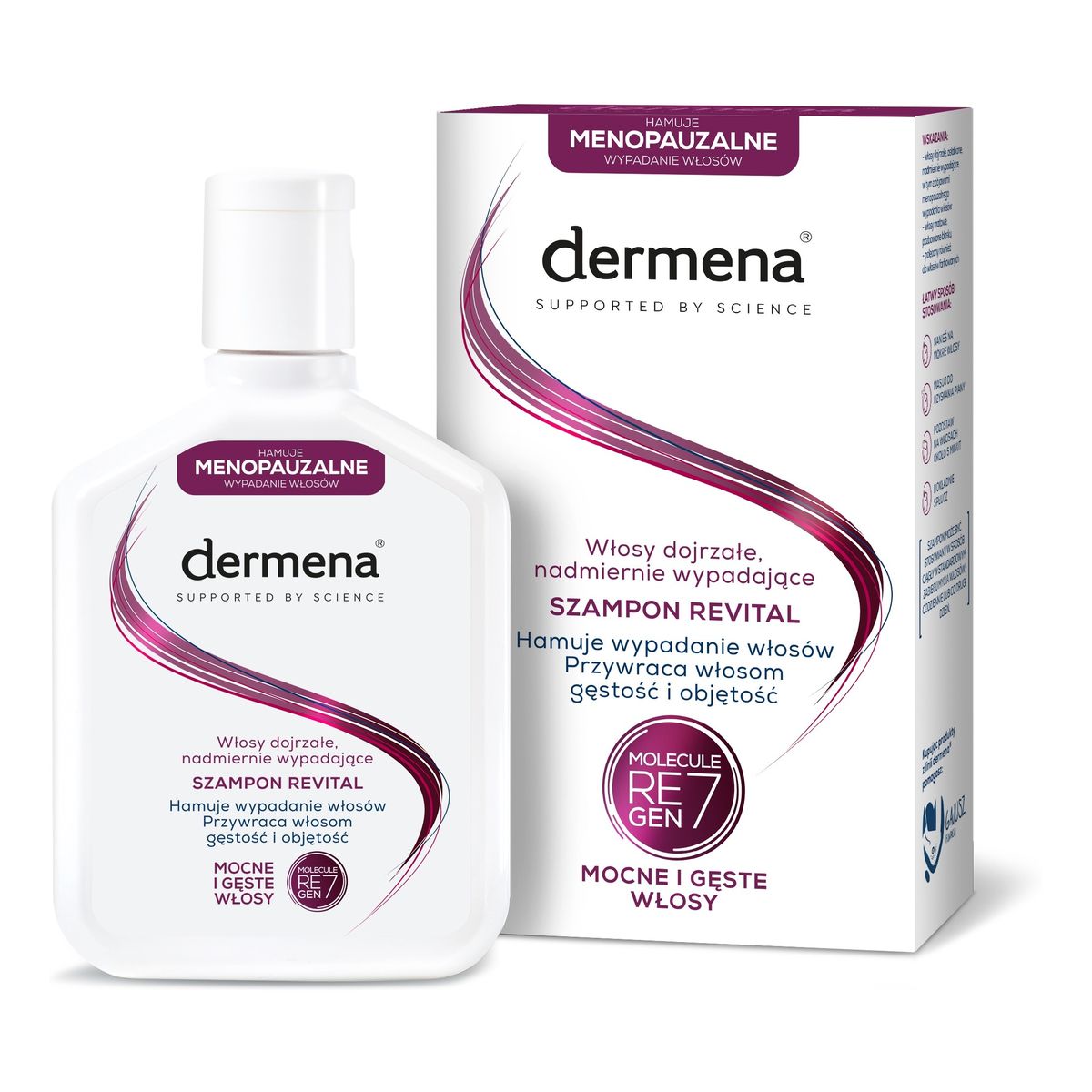 Dermena Revital nawilżająco-regenerujący szampon do włosów dojrzałych,nadmiernie wypadających 200ml