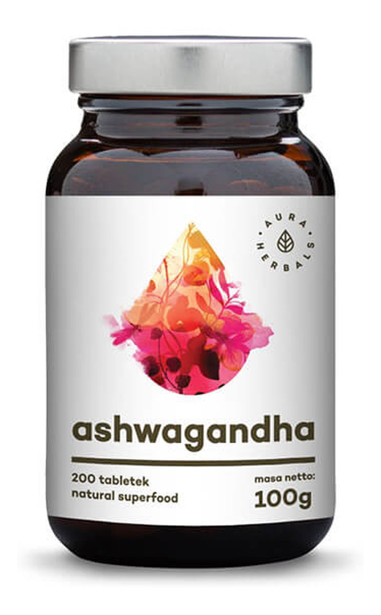 Suplement diety sproszkowany korzeń Ashwagandha 200 Tabletek
