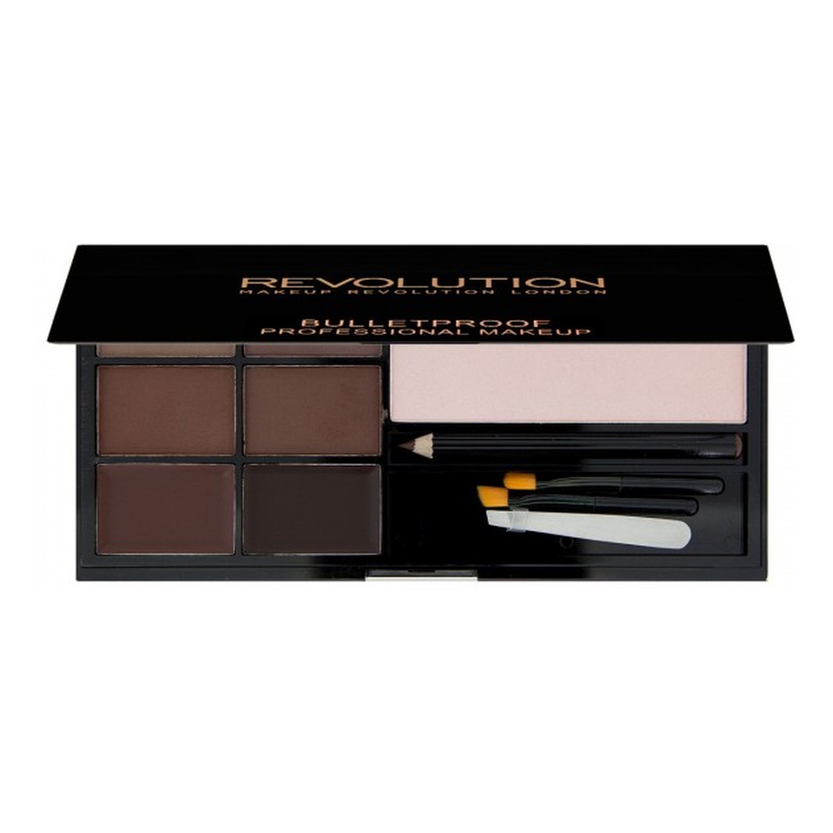 Makeup Revolution Ultra Brow Medium To Dark Paleta Do Stylizacji Brwi