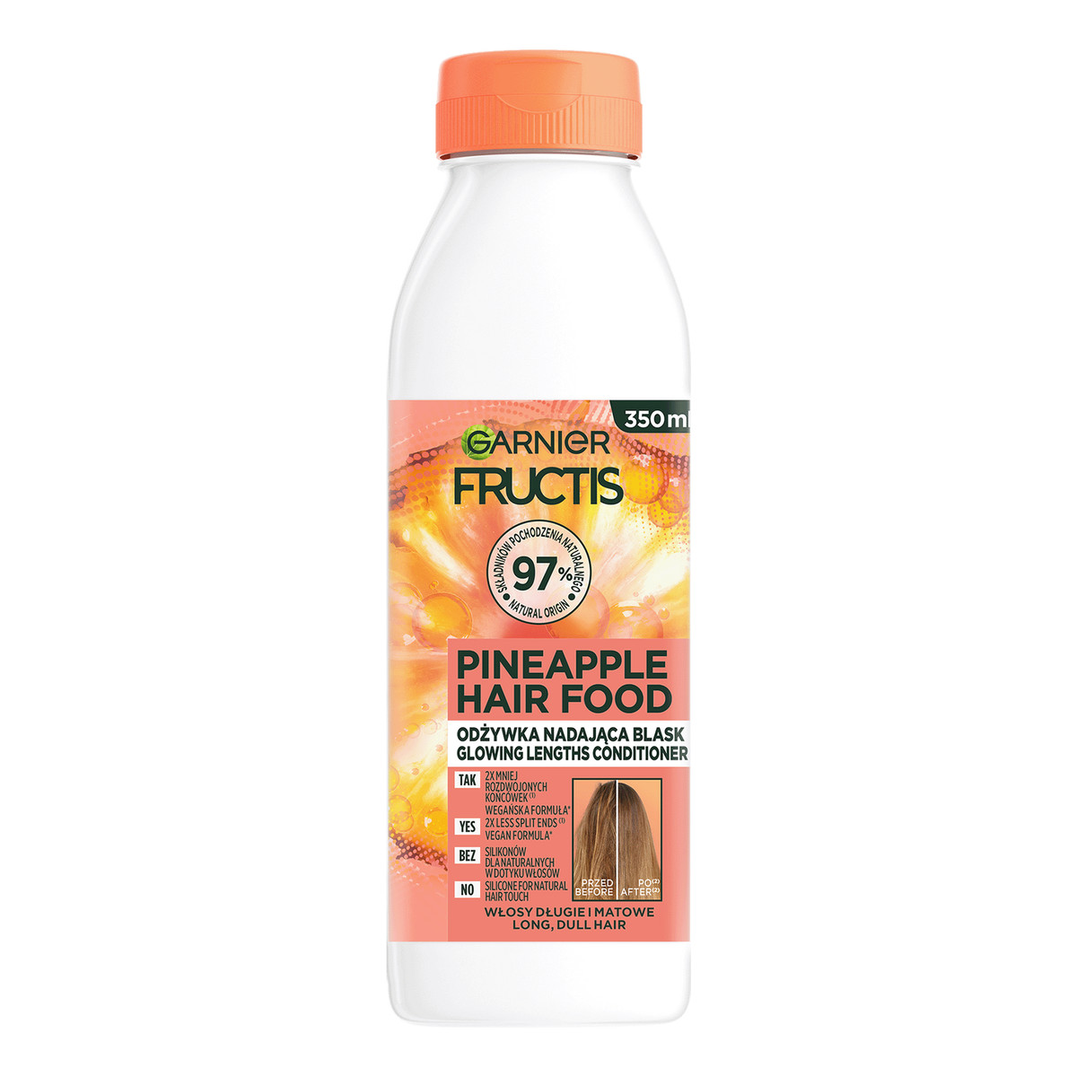 Garnier Fructis Pineapple Hair Food Odżywka do włosów długich 350ml