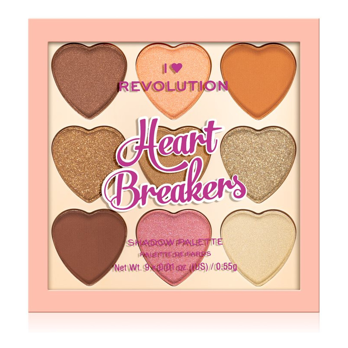 Makeup Revolution Heartbreakers Paleta cieni Majestic