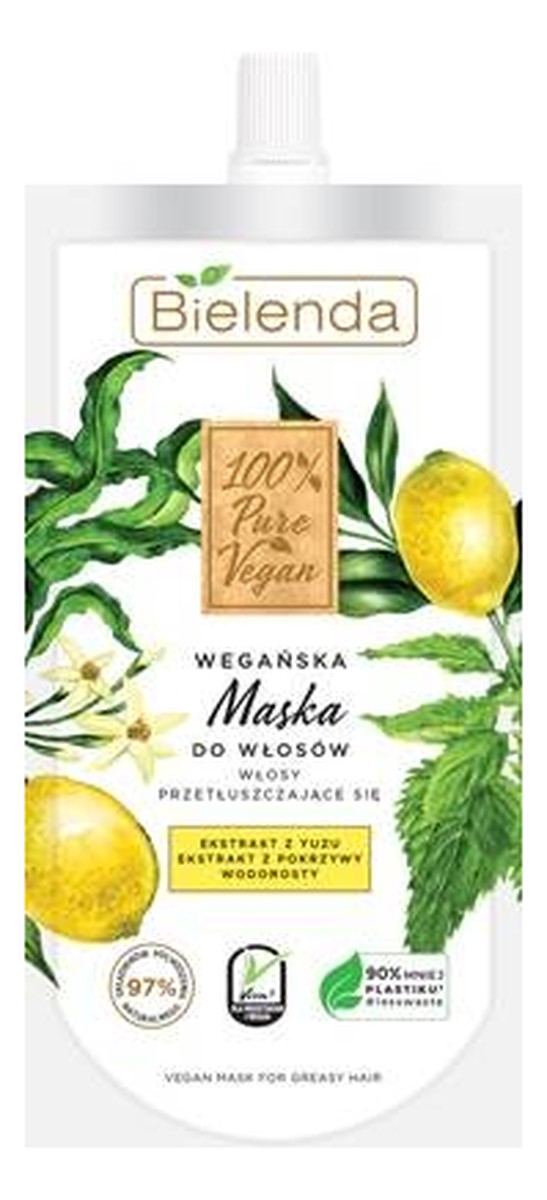 Wegańska Maska do włosów przetłuszczających się
