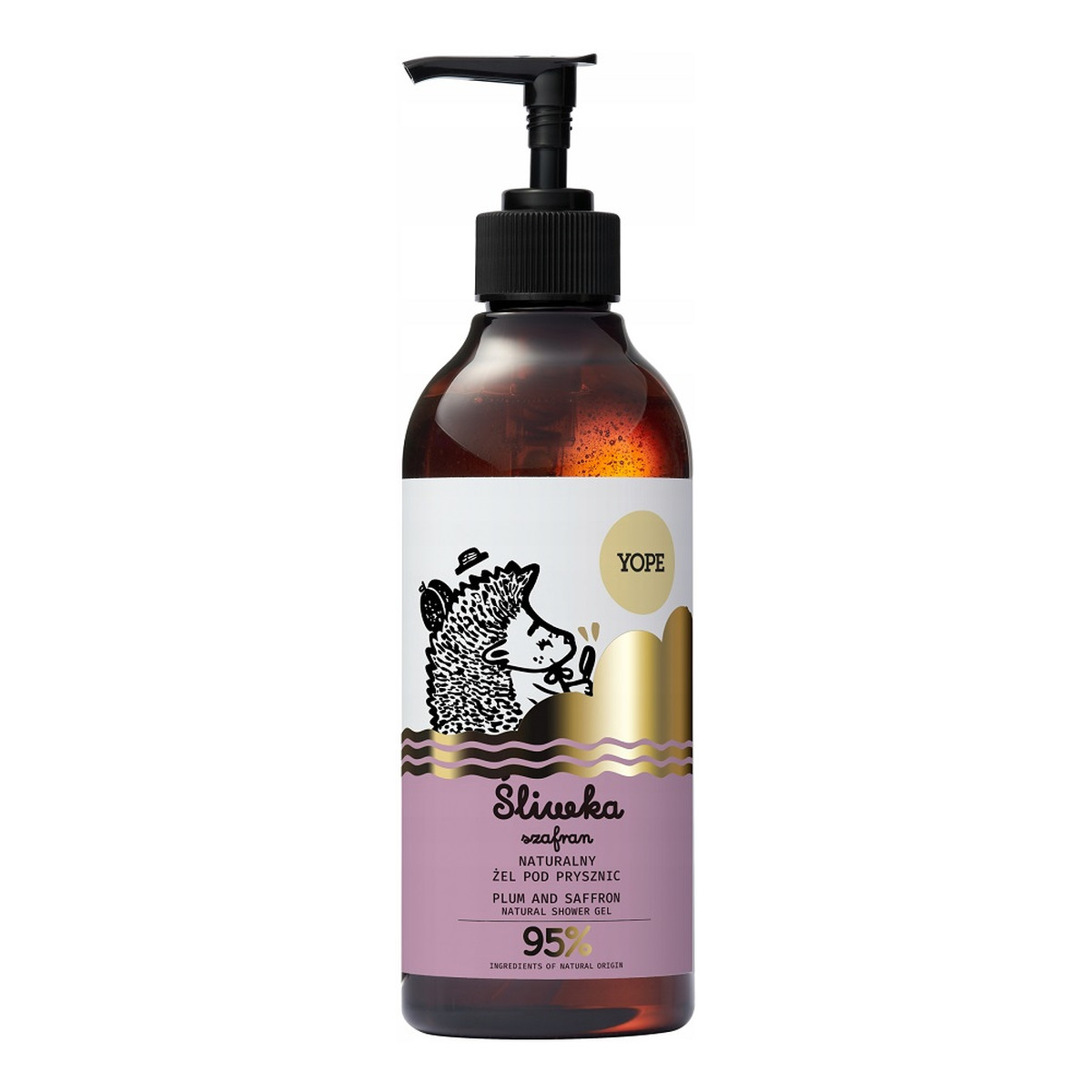 Yope Naturalny żel pod prysznic Śliwka i Szafran 400ml