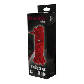 Blaze deluxe bondage rope lina do krępowania red 10m