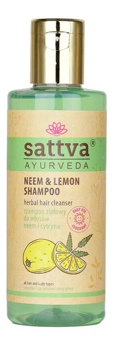 Szampon do włosów neem & lemon